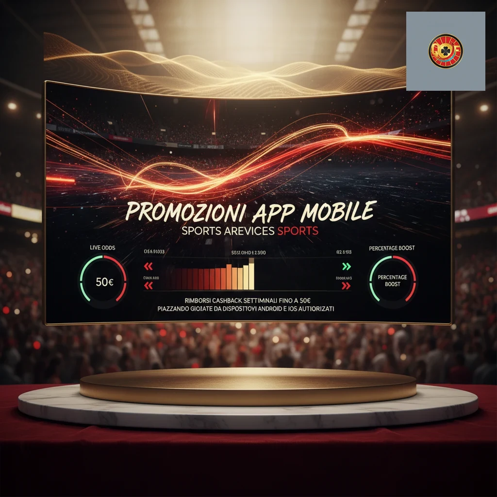 Schermata applicazione mobile per cashback scommesse