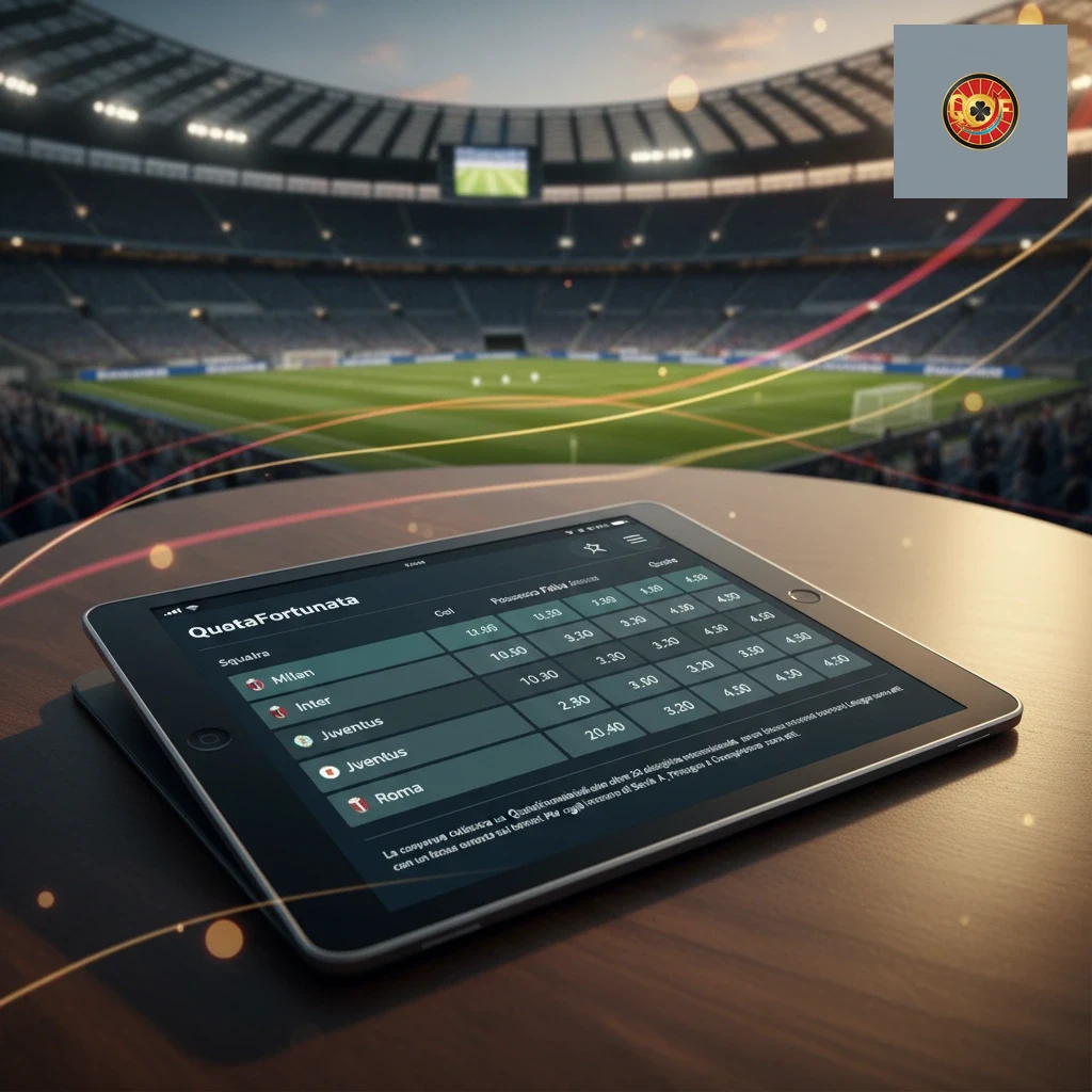 Tabella comparativa quote e mercati calcistici su desktop e mobile